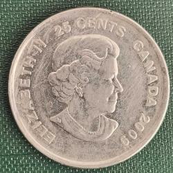 KANADA  2009  25 CENT  HATIRA Erkekler Buz Hokeyi Altın Madalyası, Salt Lake City 2002