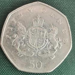 İNGİLTERE   2013    50  PENCE   HATIRA 100. Yıldönümü - Christopher Ironside'ın Doğumu