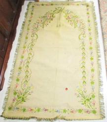 AnTiKa OSMANLI TeKKe İşİ İŞLEMELİ KEÇE SECCADE.....BüYük