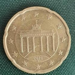 ALMANYA  2012 G  20 EURO CENT