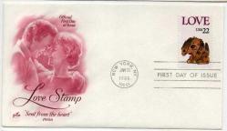 1986 USA Love  Aşk Sevgi  konulu FDC - Sevgiliye Özel Hediye