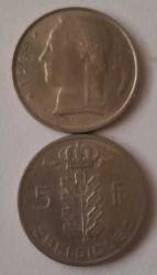 BELÇİKA 1969 5 FRANK