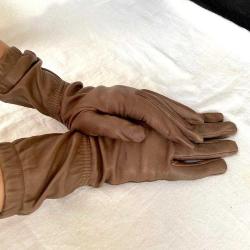 Vintage PRADA İtalya Kuzu Derisi Bayan Deri Eldiveni