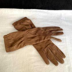 Vintage PRADA İtalya Kuzu Derisi Bayan Deri Eldiveni