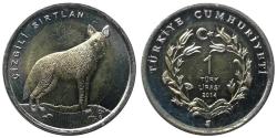 2014 Yılı 1 Lira Hayvanlar Serisi: Çizgili Sırtlan