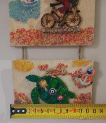 EL YAPIMI AHŞAPTAN DUVAR SÜSÜ. KONDİSYON YÜKSEK KOLEKSİYONLUK NADİR