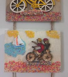 EL YAPIMI AHŞAPTAN DUVAR SÜSÜ. KONDİSYON YÜKSEK KOLEKSİYONLUK NADİR