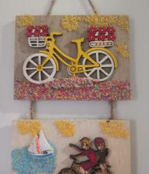 EL YAPIMI AHŞAPTAN DUVAR SÜSÜ. KONDİSYON YÜKSEK KOLEKSİYONLUK NADİR