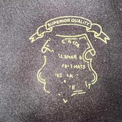 Vintage İtalyan Mürdüm Yün Fedora Şapka