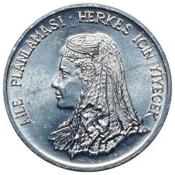 1975 Yılı 5 Kuruş FAO Aile Planlaması ÇİL (+)