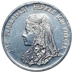 1975 Yılı 5 Kuruş FAO Aile Planlaması ÇİL (+)