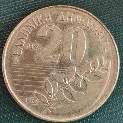 YUNANİSTAN  1998   20  DRAHMİ
