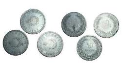 LOT.15 » Türkiye 50 Kuruş, 1947-48 Gümüş 12 gr 3 Adet