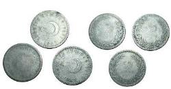 LOT.14 » Türkiye 50 Kuruş, 1947-48 Gümüş 12 gr 3 Adet