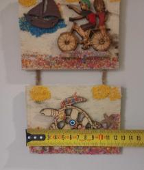 AHŞAPTAN EL YAPIMI DUVAR SÜSÜ. HİÇ KULLANILMADI. KONDİSYON YÜKSEK