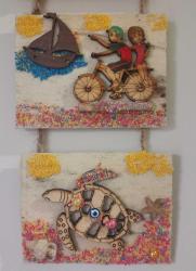 AHŞAPTAN EL YAPIMI DUVAR SÜSÜ. HİÇ KULLANILMADI. KONDİSYON YÜKSEK