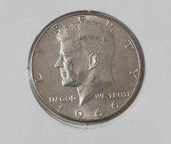 Abd 1966 Kennedy Gümüş Half Dollar Çill..