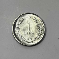 1976 1 Lira Acmonital – Çil Kondisyonda Koleksiyonluk Madeni Para