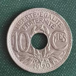 FRANSA  1920   10 CENTİMES