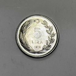 1979 5 Lira Acmonital – Çil Kondisyonda Koleksiyonluk Madeni Para