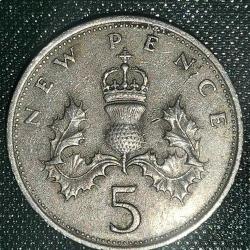 İNGİLTERE  1969   5 PENCE