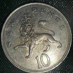 İNGİLTERE  1970  10 PENCE