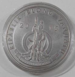 2015 VANUATU 5 VATU GÜMÜŞ KAPLAMA ANKARA KEDİSİ FİGÜRLÜ ORİJİNAL HATIRA PARASI ÇOK NADİR 1LLL1RR1