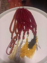 61 adet  Sıkma,Ukrayna,ateş ve benzeri kehribar tespih lotu.Ustaişçilikli 1990 sonrası