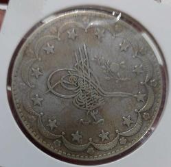 GÜMÜŞ 20 KURUŞ SULTAN II. ABDÜLHAMİT 1293-3 ORİJİNAL ÇOK ÇOK TEMİZ XXX2R1 ÇOK NADİRDİR