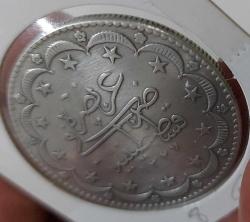 GÜMÜŞ 20 KURUŞ SULTAN V.MEHMET REŞAT 1327-8 ORİJİNAL ÇİLALTI RR2BB1A ÇOK NADİRDİR