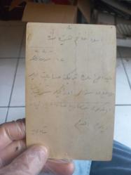 Osmanlıca 1900-1910 arası kurban bayramı tebrik kartı