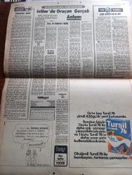 Milliyet Gazetesi - Turkish Newspaper - 13 Temmuz 1980 - Ordu Valisi Reşat Akkaya Fatsa halkı suçluları ihbar etsin dedi - güvenlik görevlileri arasında maskeliler Ülkü Ocaklılar değil - Fatsa'da ilan edilen sokağa çıkma yasağı sürerken halkın ara sokaklara çıkıp tek iş yeri olan fırınlardan ekmek aldığı görüldü Fotoğrafı - Altınkaya Barajı'nın temeli atıldı - Süleyman Demirel karikatür çizen Bedri Koraman - Süleyman Demirel şartlar ne olursa olsun büyük Türkiye mücadelemizden vazgeçmeyiz - Necmettin Erbakan bu hükümet ya 15 Ağustosta düşürülür ya da erken seçime gidilir - moda plajında yapılan Harem güzeli yarışması Fotoğrafı - Ramazan Bugün başladı - Yargıtay başkanı Cevdet Menteş Yarın emekli oluyor - SEKA genel müdürü Yelman Gazimihal görevden alındı yerine İsmet Kunt atandı - Devekuşu'na mektuplar yazan Haldun Taner - ramazan-ı Şerif yazan Burhan Felek - politika kazanı yazan Örsan Öymen - İslam'da orucun gerçek anlamı yazan doçent Doktor Bahriye Üçok - Müjde Ar ve Hülya Koçyiğit