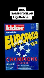 1997 1998 ŞAMPİYONLAR LİGİ REHBERİ KİCKER BEŞİKTAŞ GALATASARAY POSTER FUTBOL NOSTALJİ