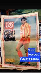 GALATASARAY 1990 KOSECKİ POSTERİ FOTOSPOR GAZETE FUTBOL NOSTALJİ