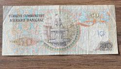 6. Emisyon Z91 Serisi 50 Türk Lirası (Rakam erörlü, kayık rakam)