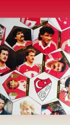 1990 Milli Takım futbol topu karton maket gazete hediyesi  Galatasaray Fenerbahçe Beşiktaş Trabzonspor