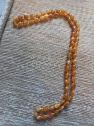 Doğal damla kehribar uzunluk 60 cm