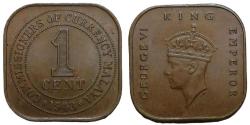 Malaya 1943 Yılı 1 Cent ÇİL
