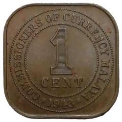 Malaya 1943 Yılı 1 Cent ÇİL