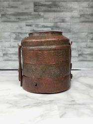 Antika Osmanlı Saz Tuğralı Tarihli Bakır Sefer Tası