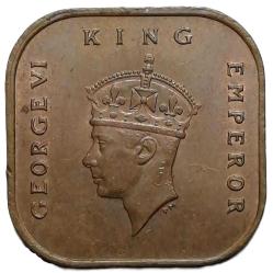 Malaya 1943 Yılı 1 Cent ÇİL (-)