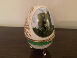 PORSELEN ÜZERİ BAKÜ GÖRSELLİ YUMURTA FORMUNDA MÜCEVHER KUTUSU