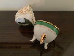 PORSELEN ÜZERİ BAKÜ GÖRSELLİ YUMURTA FORMUNDA MÜCEVHER KUTUSU