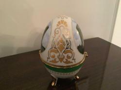 PORSELEN ÜZERİ BAKÜ GÖRSELLİ YUMURTA FORMUNDA MÜCEVHER KUTUSU