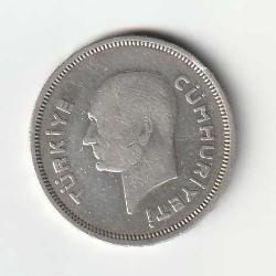 1938 Gümüş 1 Lİra Çok Nadir ÇT+ (ÇokTemiz+)