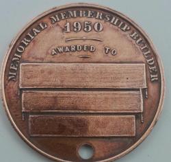 Amerkan lejyonu ulusal merkezi 1950 ödül madalyası