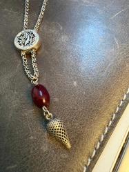 925 ayar gümüş; sıkma kehribar habbeli el yapımı anahtarlık