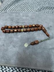 Kafur ağacı 925 ayar gümüş püsküllü efe maskot tesbih