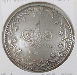 GÜMÜŞ 20 KURUŞ SULTAN V. MEHMET REŞAT 1327-8 ORİJİNAL ÇİLALTI ZZ2YY1 ÇOK NADİRDİR