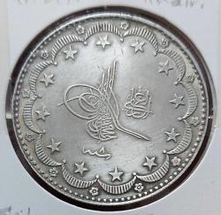 GÜMÜŞ 20 KURUŞ SULTAN V. MEHMET REŞAT 1327-8 ORİJİNAL ÇİLALTI ZZ2YY1 ÇOK NADİRDİR